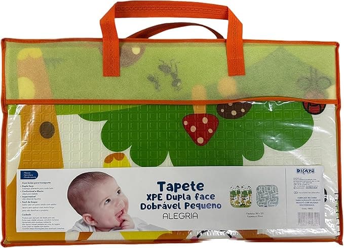 Tapete Infantil XPE Dupla Face Dobrável Dican